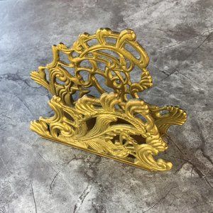 Ornate Brass Letter/Napkin Stand